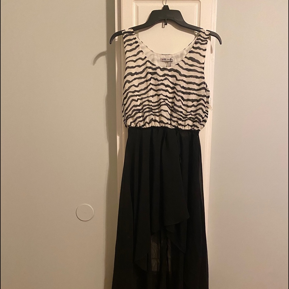 New Zebra Top Hi-Lo dress